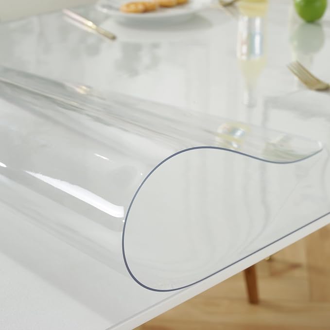 LovePads Clear Table Cover Protector 42 x 76 Inch, 1.5mm Thick Plastic Table - Image 7