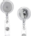 QREEL - 25 Pack - Retractable ID Name Badge Holder Reels by QREEL