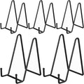 IBosins 5 Pack 6 Inch Plate Holder Display Stands, Metal Black Frame Stand by IBosins