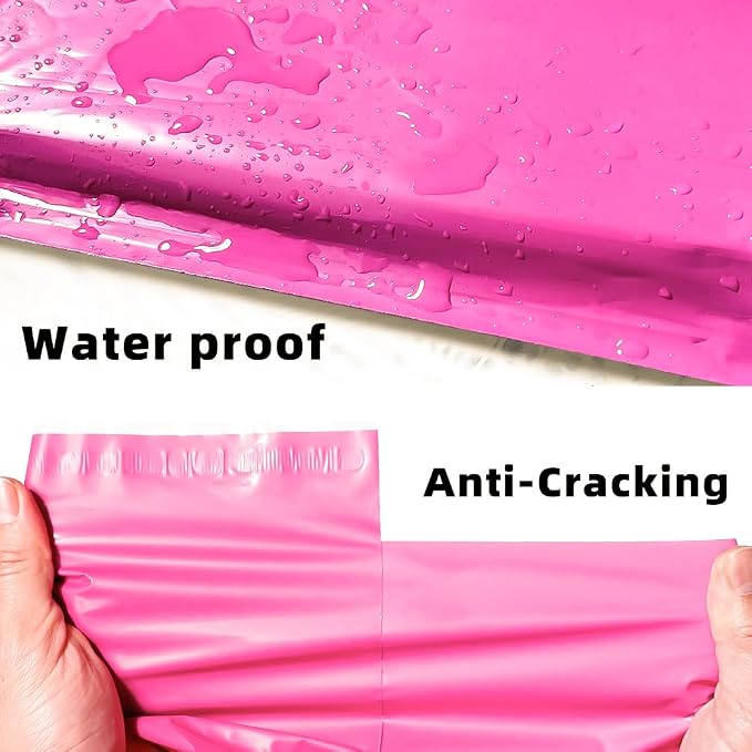 POLYSELLS 200 pcs 24x24 Inches Pink Poly Mailers Shipping Envelopes, Strong - Image 4