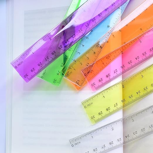 Color Transparent Ruler Plastic Rulers - Image 2