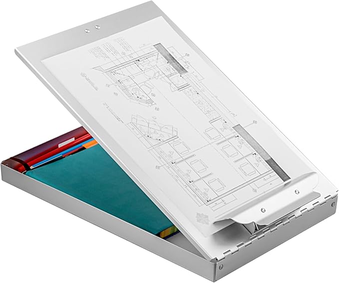 ZCZN Aluminum Clipboard with Storage, 2 Pack Recycled Metal Clipboard Box - Image 5