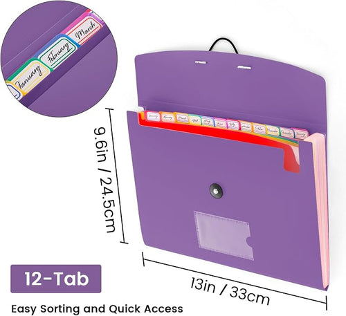 13 Pocket Accordion File Organizer - Image 2