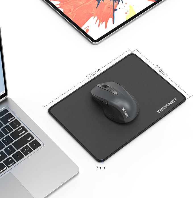 TECKNET 3 Pack Mouse Pad with Anti-fray Stitching, Waterproof Surface & - Image 7