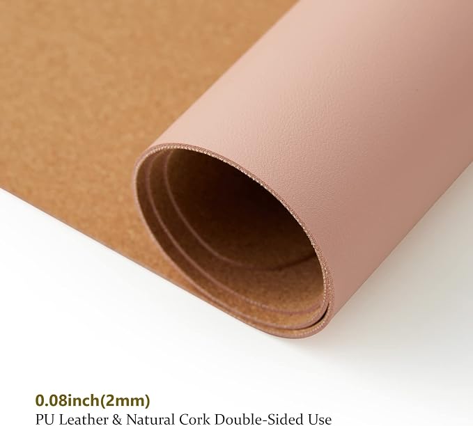 Cork Desk Mat - Dual-Sided Desk Pad - Image 3
