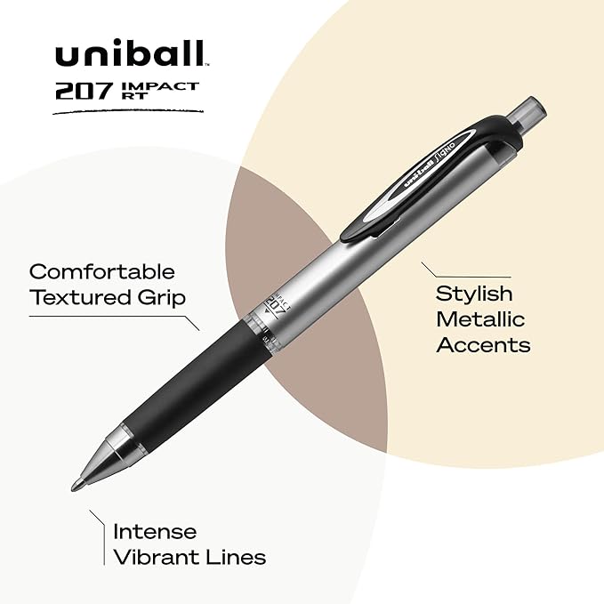 Uni-Ball® 207™ Impact™ Gel Pens, Bold Point, 1.0 mm - Image 3