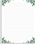 Stationery Lined Paper, Letter Size Unpunched Ruled Filler Paper, by Yaridar