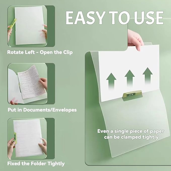 Plastic Report Covers with Swing Clip - Image 3