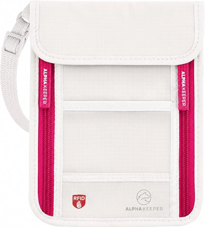 Neck Wallet, Travel Pouch For Passport Holder And Documents, Travel Neck Wallet by Alpha+Keeper
