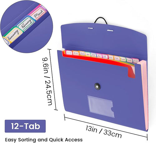 13 Pocket Accordion File Organizer - Image 2