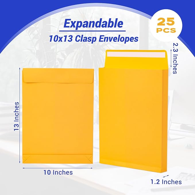 Expandable Large Catalog Manilla Envelopes 10x13 - Image 2