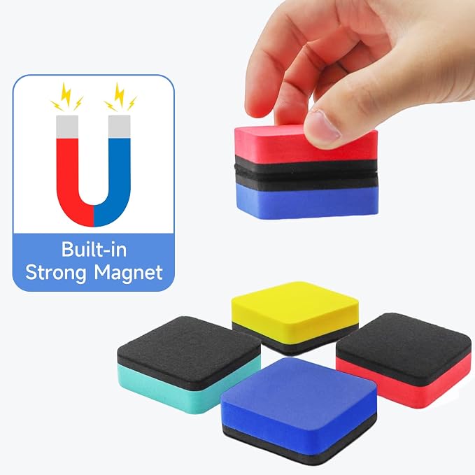 Dry Erase Erasers, 6 Colors - Image 4