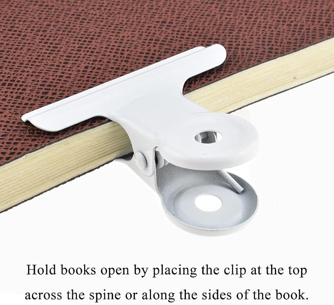 HAHIYO 2inch White Bulldog Clips Metal File Hinge Binder Clips Clamps Save - Image 5