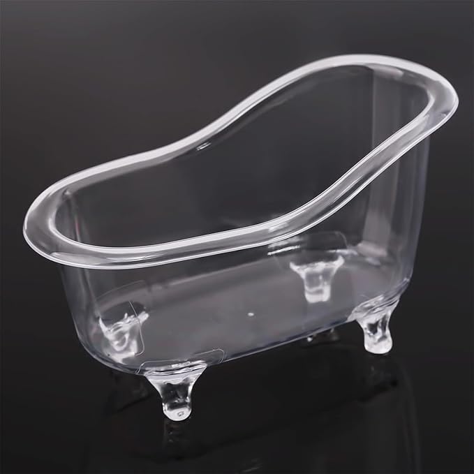 Clear Mini Bathtub Sundries Storage Box Jewelry Storage Box Makeup Organizer by Galepromot