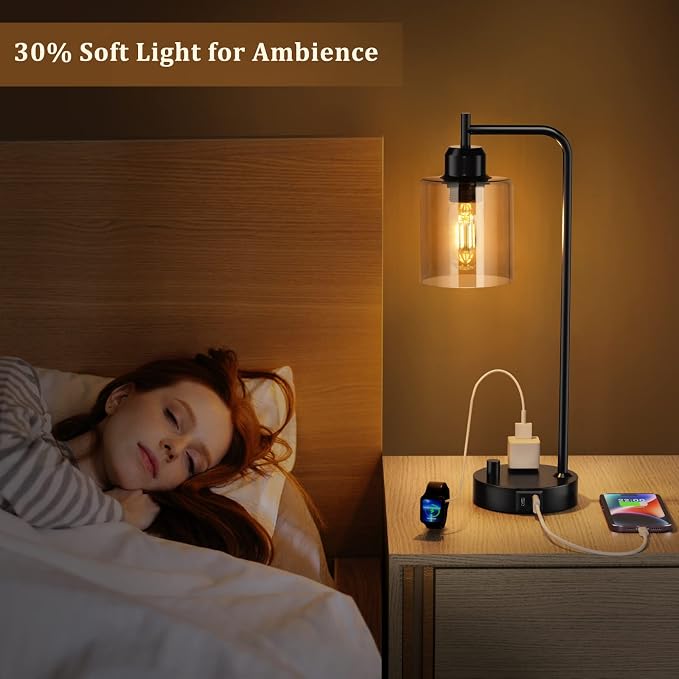 Industrial Bedside Desk Lamps for Bedroom - Image 4