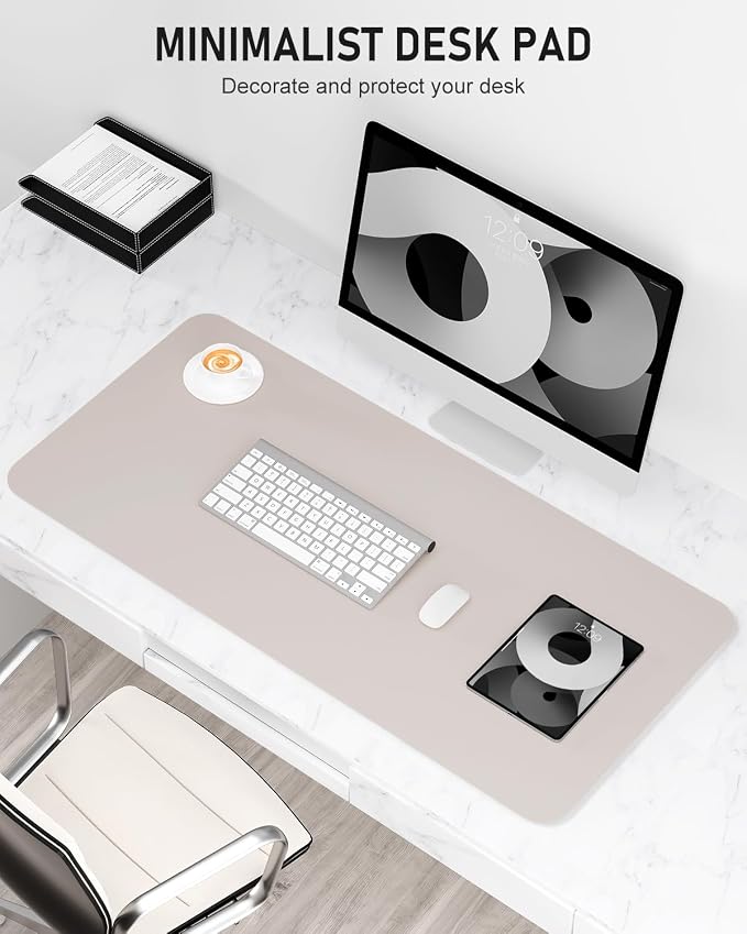 Desk Pad, 23.6" x 13.8" PU Leather Non-Slip Desk Mat Large Mouse Pad - Image 2