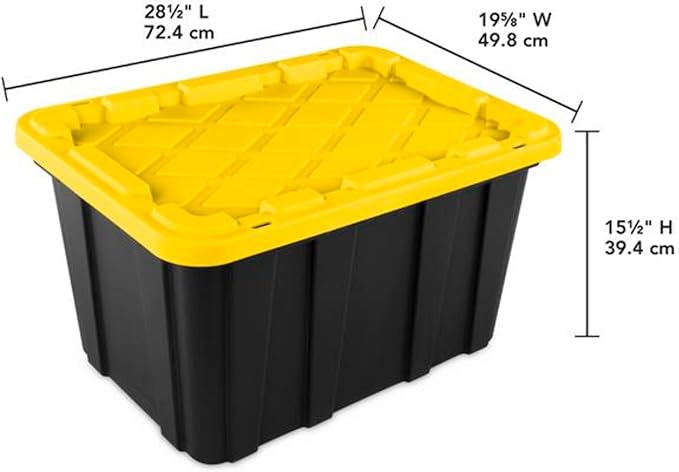 Sterilite 16-Pack Industrial Tote, Plastic Storage Container Bins - Image 2