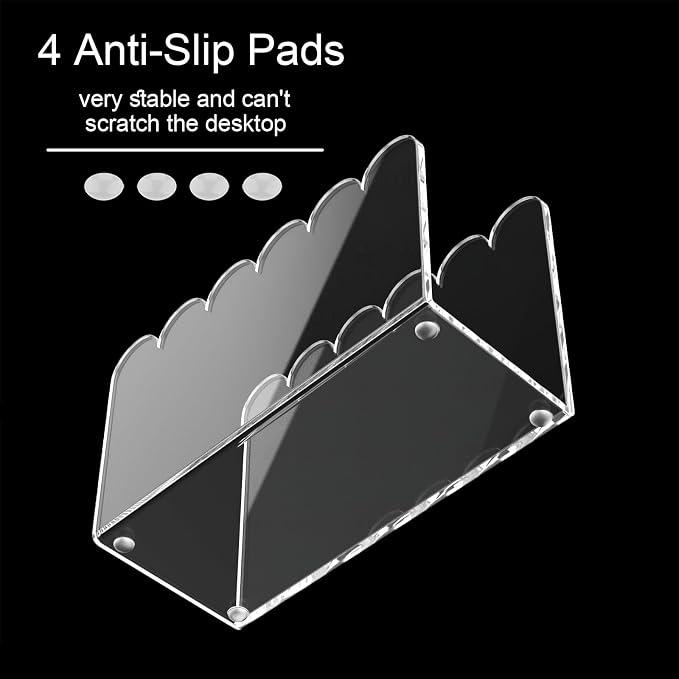 YAGELI 2 Pack 1-Slot Acrylic Mail Organizer - Image 4