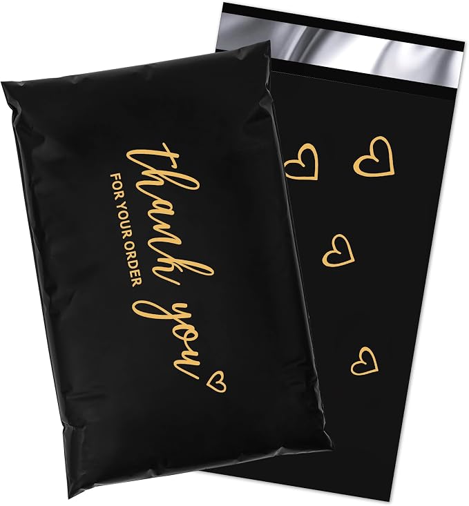 JinRuiKJ Thank You Poly Mailer 6x9 Inch 100 PCS, Shipping Bags by JinRuiKJ