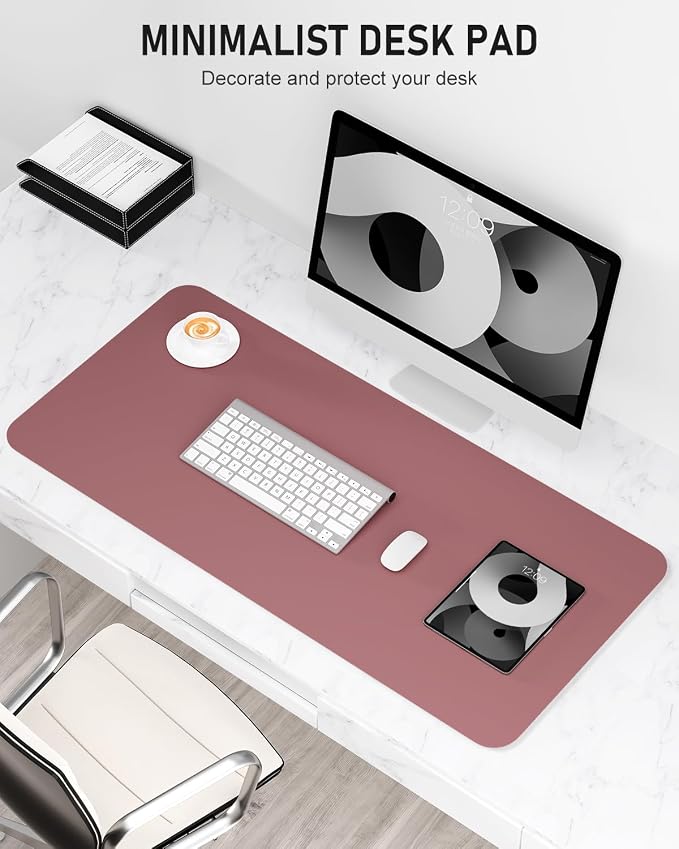 Desk Pad, 35.5" x 17" PU Leather Non-Slip Desk Mat Large Mouse Pad - Image 2