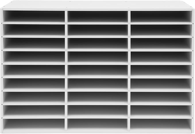 Literature Organizer, Desktop File Sorter Mail Center, Paper Storage Cabinet - Image 6