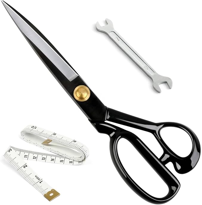10 Inch Professional Fabric Scissors Heavy Duty Sewing Shears Sharp Leather by HILITING