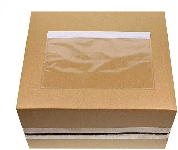 BEUYI Clear 7.5'' x 5.5'' Packing List Envelopes, Shipping Label Pouches/Sleeves - Image 2