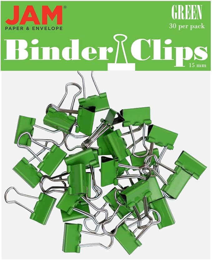 JAM PAPER Colorful Binder Clips by JAMPaper