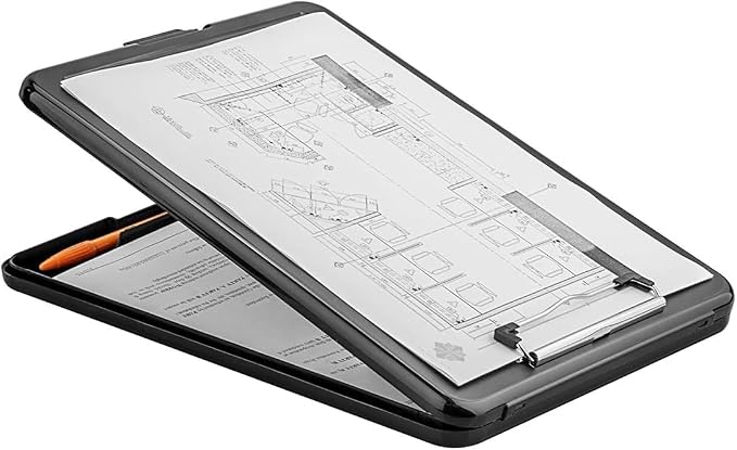 ZCZN Plastic A4 Form Storage Box Case, Clipboard Case, Bulk clipboard Set - Image 4