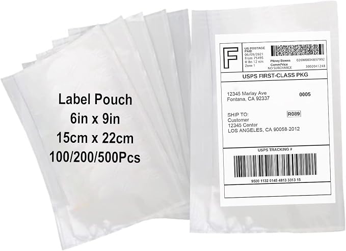 200 Pack 6x9 Shipping Envelopes, Packing List Mailing Envelopes Clear Adhesive - Image 2
