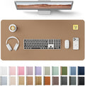 YSAGi Leather Desk Protector, Office Mat, Large Mouse Mat, Non-Slip PU Leather by YSAGi