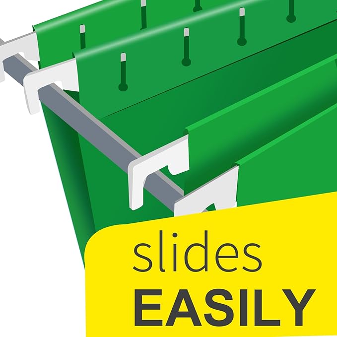 HERKKA Extra Capacity Hanging File Folders, 60 Pack Reinforced Letter Size - Image 3