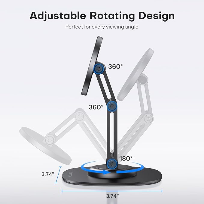 OMOTON 360° Rotating MS04 Magnetic Phone Stand - Image 4