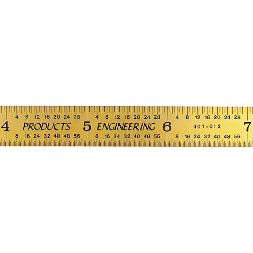 PEC Tools 6&12-Inch Titanium Nitride Coated Machinist Ruler Set, 4R - Image 5