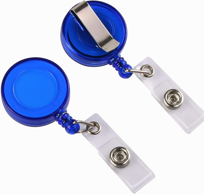 JANYUN 50 Pcs Retractable Badge Reel Clips Holder - Image 2