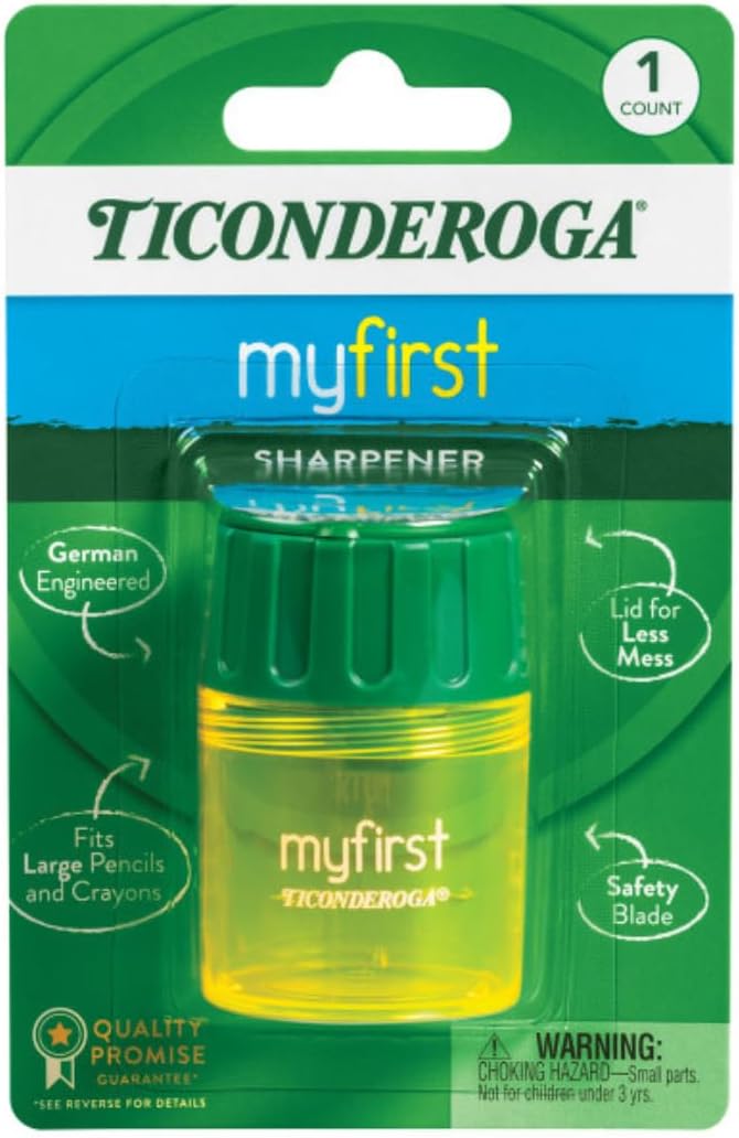 Ticonderoga My First Pencil Sharpener, 1 Hole, Large Barrel - Image 4