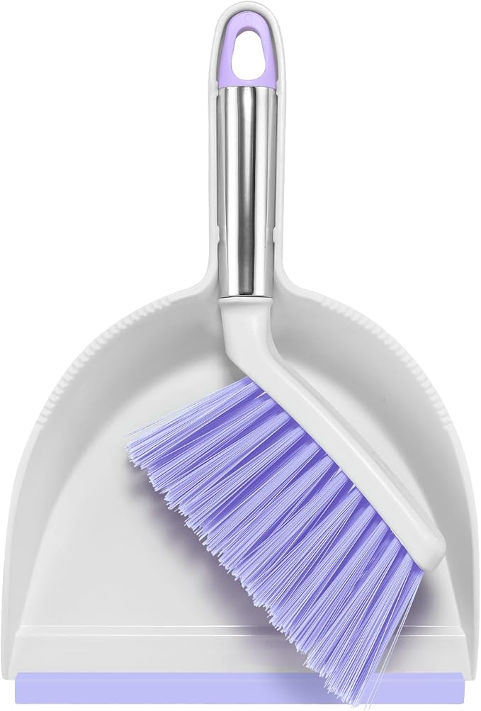 NACENA Mini Broom and Dustpan Set, Small Dust Pan and Brush Set by nacena