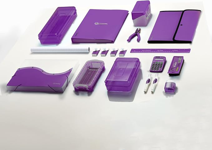 Accordion File Organizer Purple, 7 Pocket Expanding File and Cover Folder - Image 7