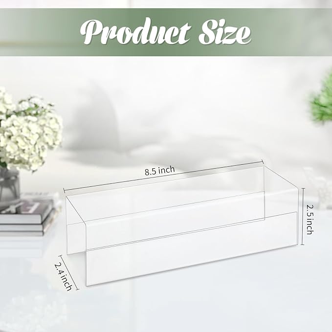 20 Pieces 2.25 Inch Cubicle Name Plate Holders Cubicle Name Tags Clear Cubicle - Image 2