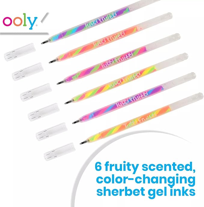 Ooly Scented Tutti Fruitti Color Changing Gel Pens Set of 6-1.00mm NIB - Image 2