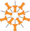 VAPKER Push Pins Tacks 120Pcs Solid Orange Thumb Tacks Larger Size Pin Map by VAPKER