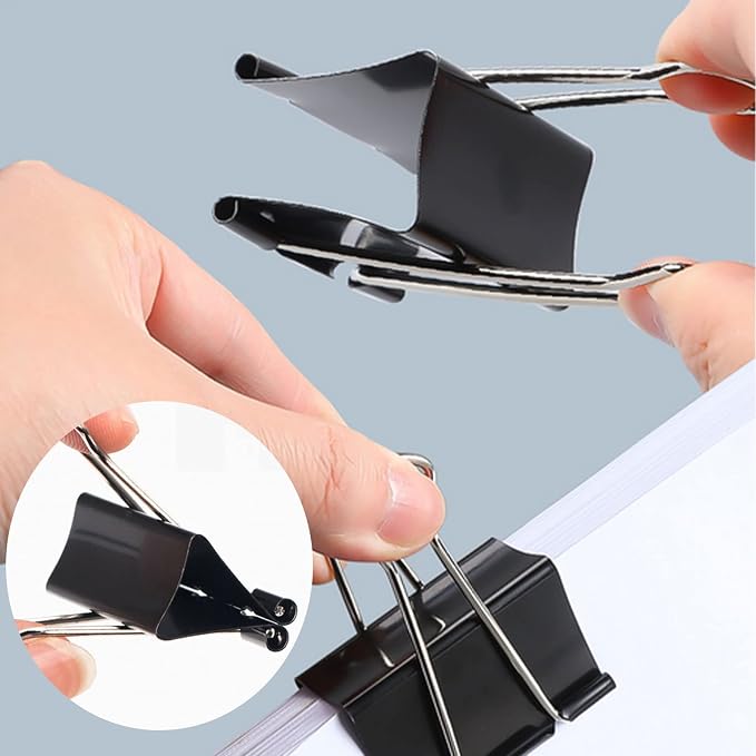 208 Pack Binder Clips Paper Clamps Assorted Size - Image 6