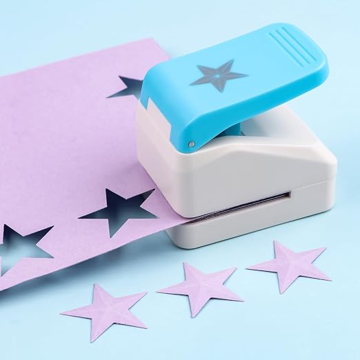 Star Hole Punch, 1.4 inch Star Paper Punch, 3D Embossing Lucky Stars Paper - Image 5