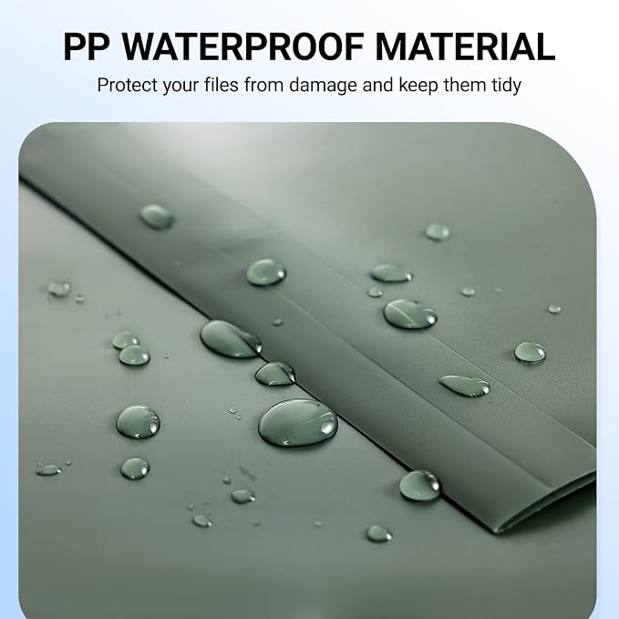 Plastic Hanging File Folders, 6 Pack Olive Hanging Folders，Letter Size - Image 5