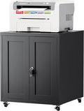 Large Printer Stand with Storage and Lock, 3D Heavy-Duty Printer Cabinet by LVSTEEL