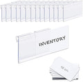 50PCS Basket Bin Labels Clip On, ChanQnTon Clear Plastic Label Holders by ChanQnTon