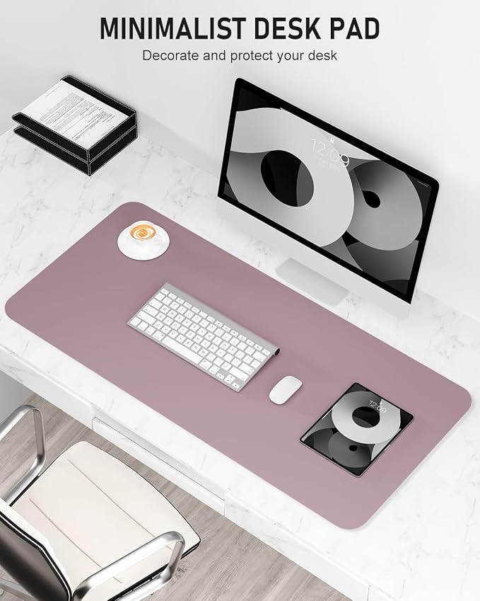 Desk Pad, 35.5" x 17" PU Leather Non-Slip Desk Mat Large Mouse Pad - Image 2