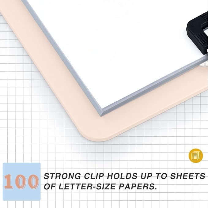 4 Pack Plastic Clipboards Multiple Colors Clip Boards - Image 6