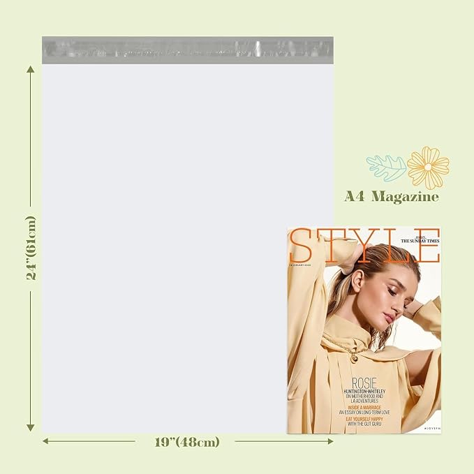 Fuxury 1500 Pcs 19x24" Poly Mailers, Waterproof Mailing Envelopes - Image 2