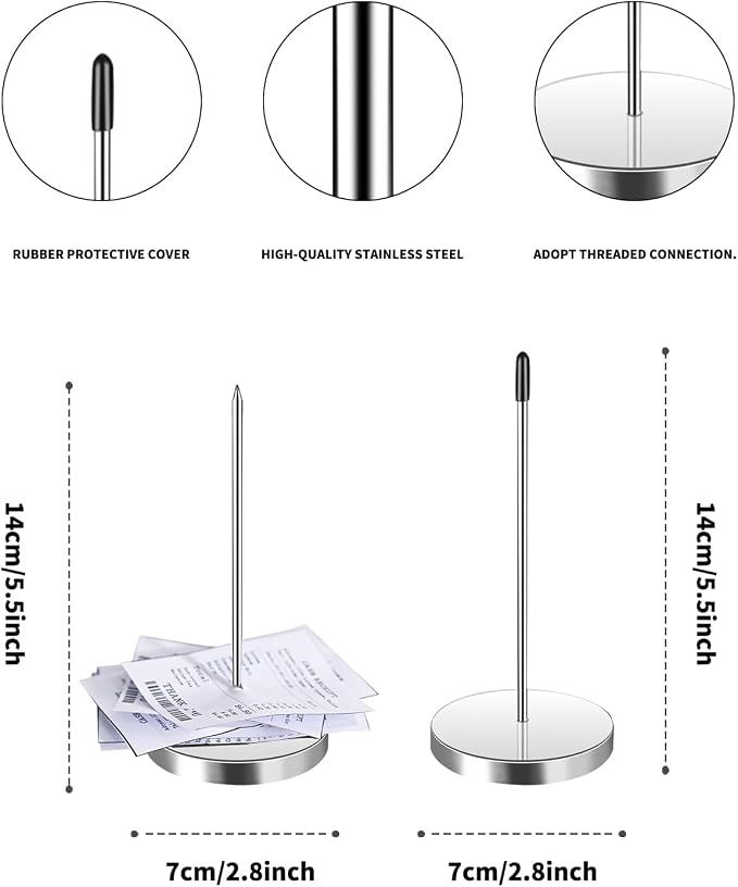 2 Pieces 24-inch Aluminum Sliding Restaurant menu Clip Rails - Image 9